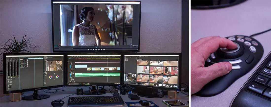 Video produzioni postazione di post produzioni video